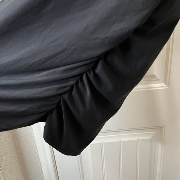 Time and Tru Womens Maternity Shirt Long Sleeves Black Size L 12-14 Pregnancy - Picture 4 of 8